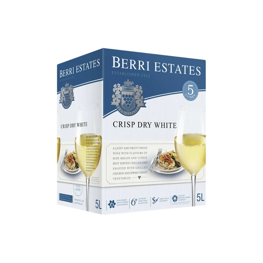 Berri Estates Crisp Dry White 5Ltr