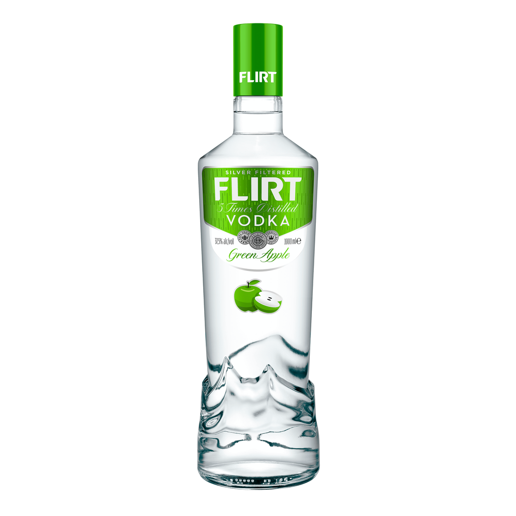 Flirt Vodka Green Apple 1Ltr