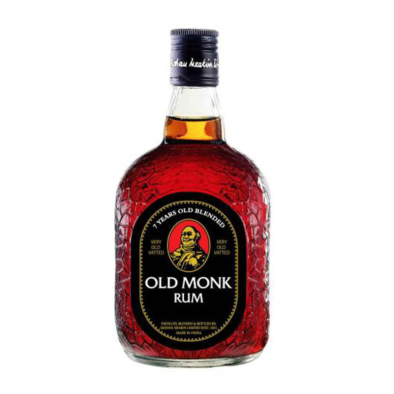 Old Monk Rum Flat Bottle 37.5CL