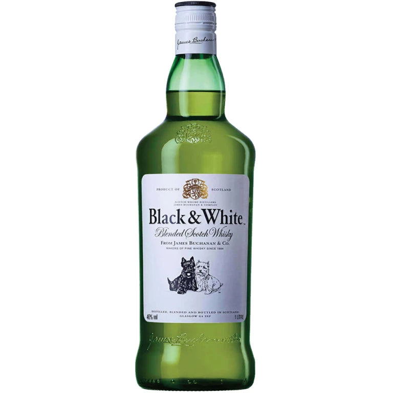 Black & White Blended Whisky 1Ltr