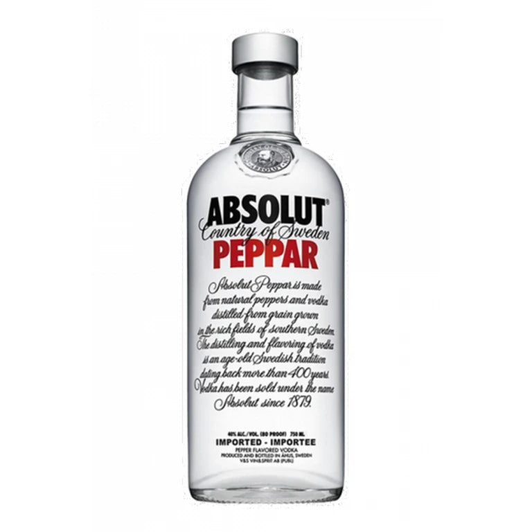 Absolut Peppar Vodka  75CL